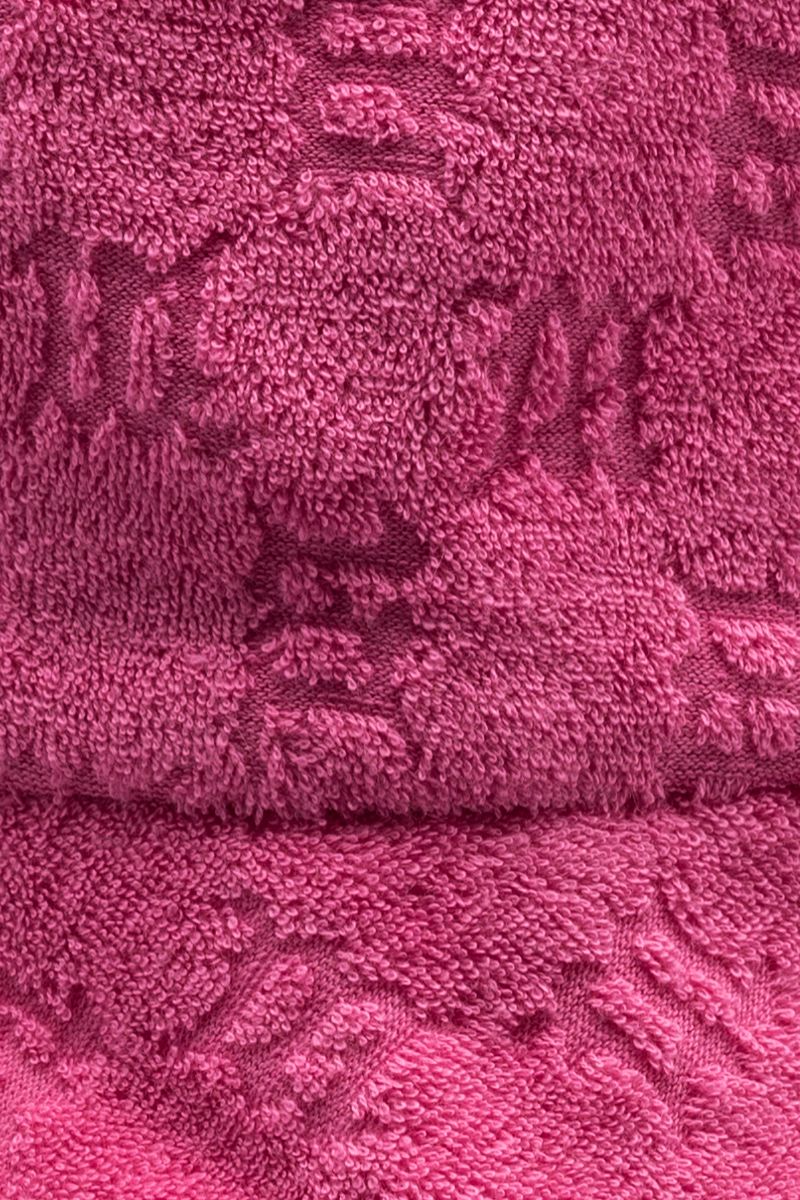 Towelling Monogram Bucket Hat Fuchsia