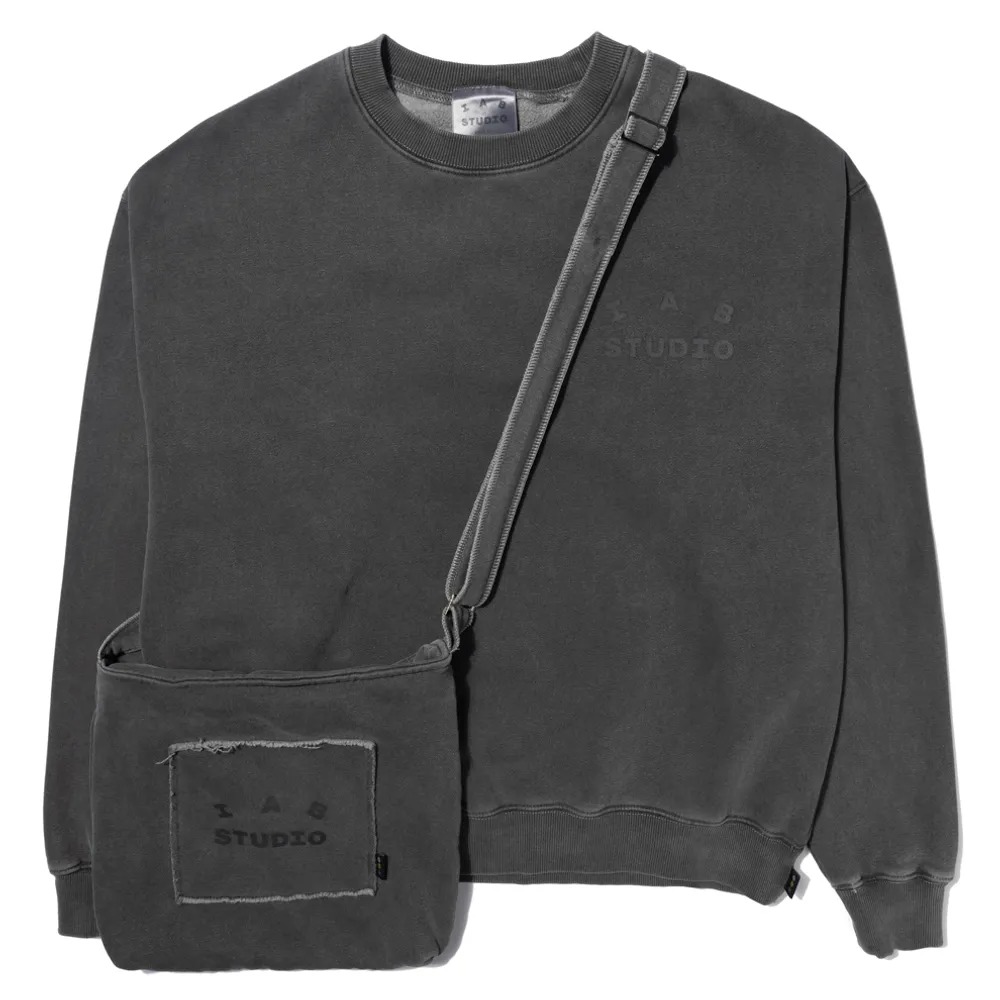 IAB Studio Pigment Sweatshirt & Mini Bag Black