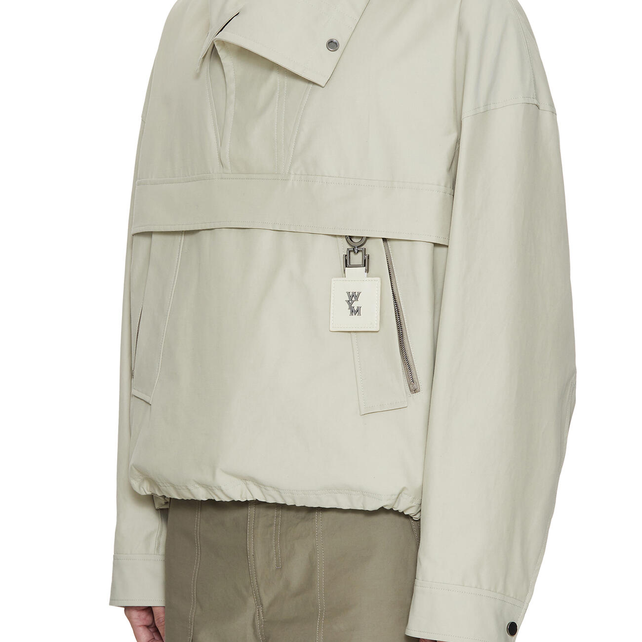 Beige Nylon Anorak Jumper
