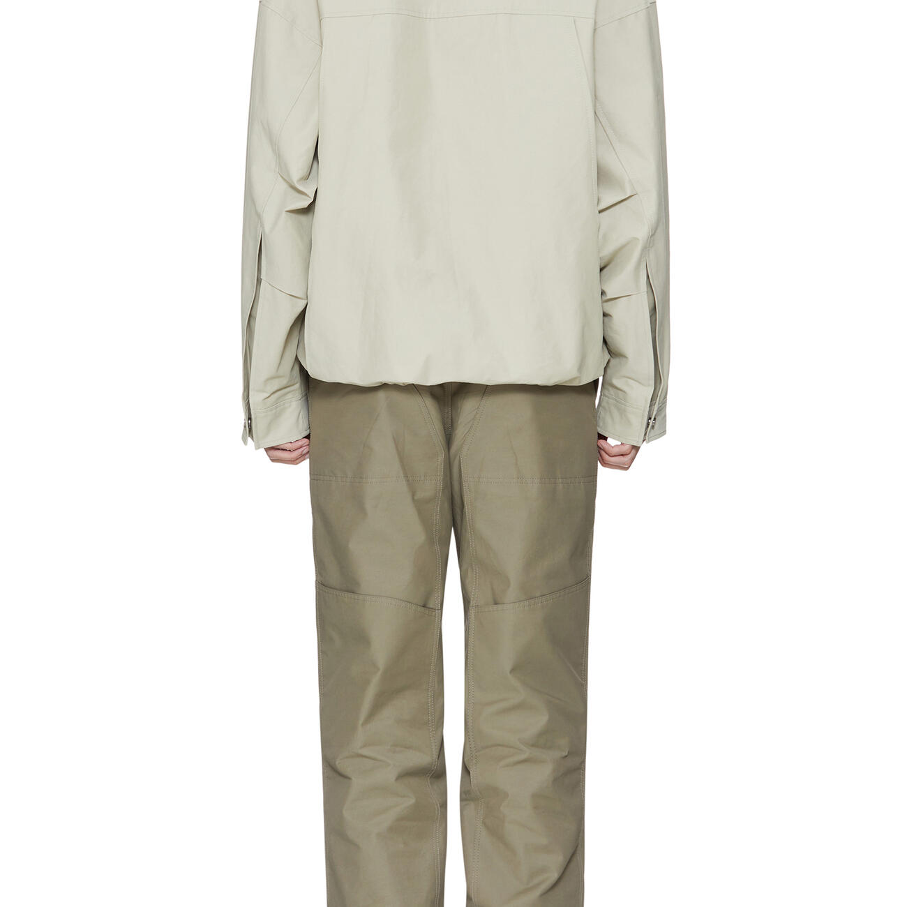 Beige Nylon Anorak Jumper