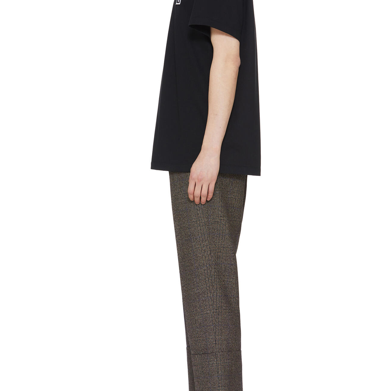 Black Cotton Backlogo T-shirt