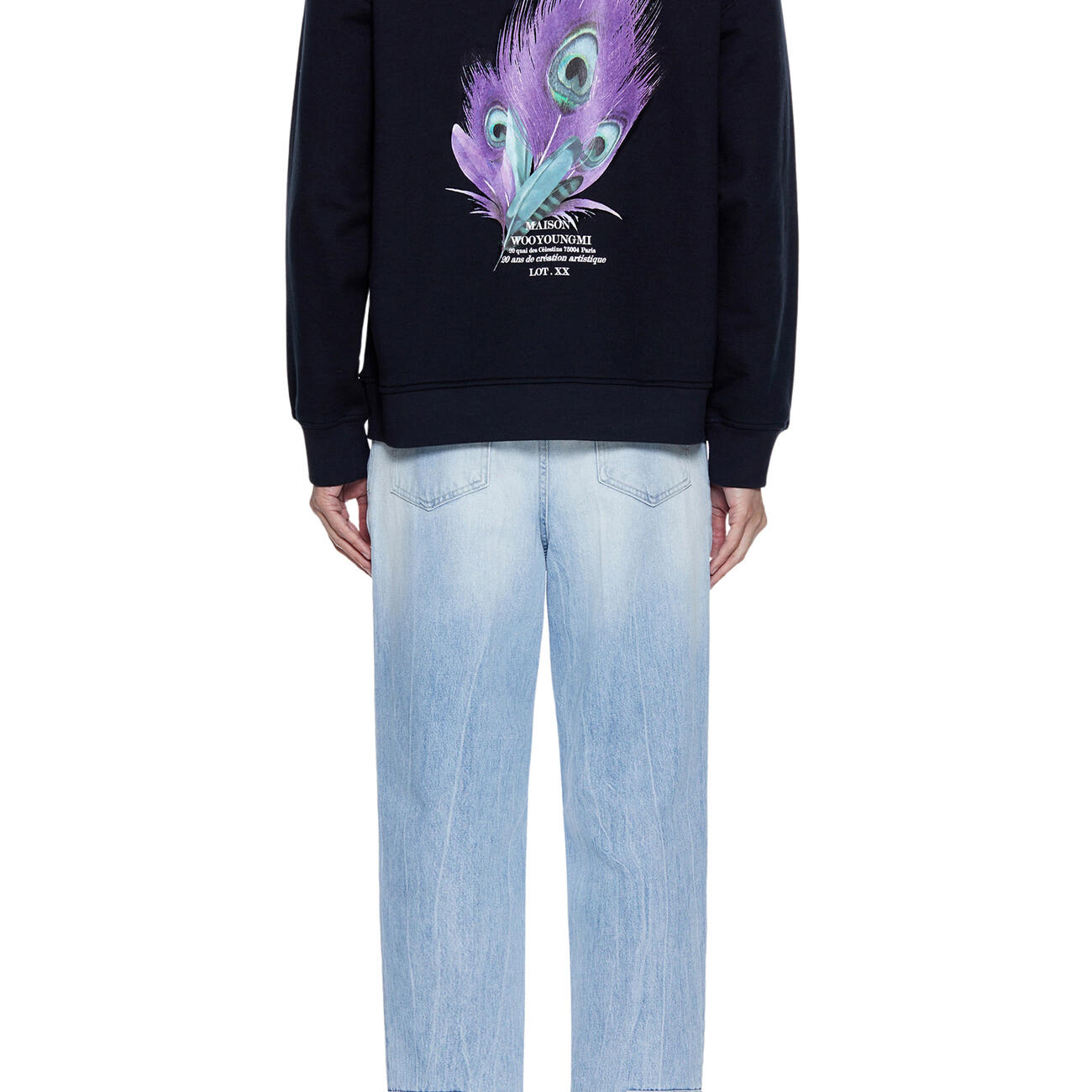 Black Feather Backlogo Hooded Sweatshirt