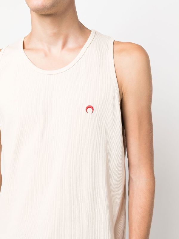 Moon logo cotton tank top 