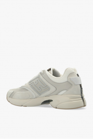 FENDI GREY ‘FASTER’ SNEAKERS