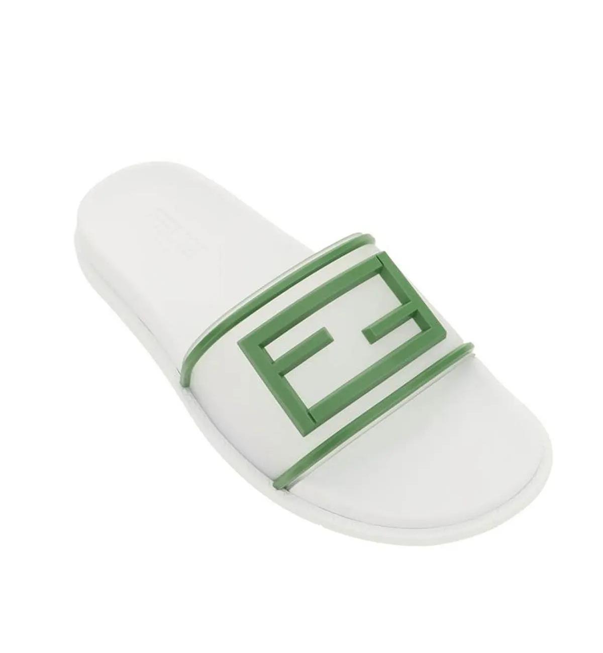 RUBBER SLIDES WITH LOGO FENDI