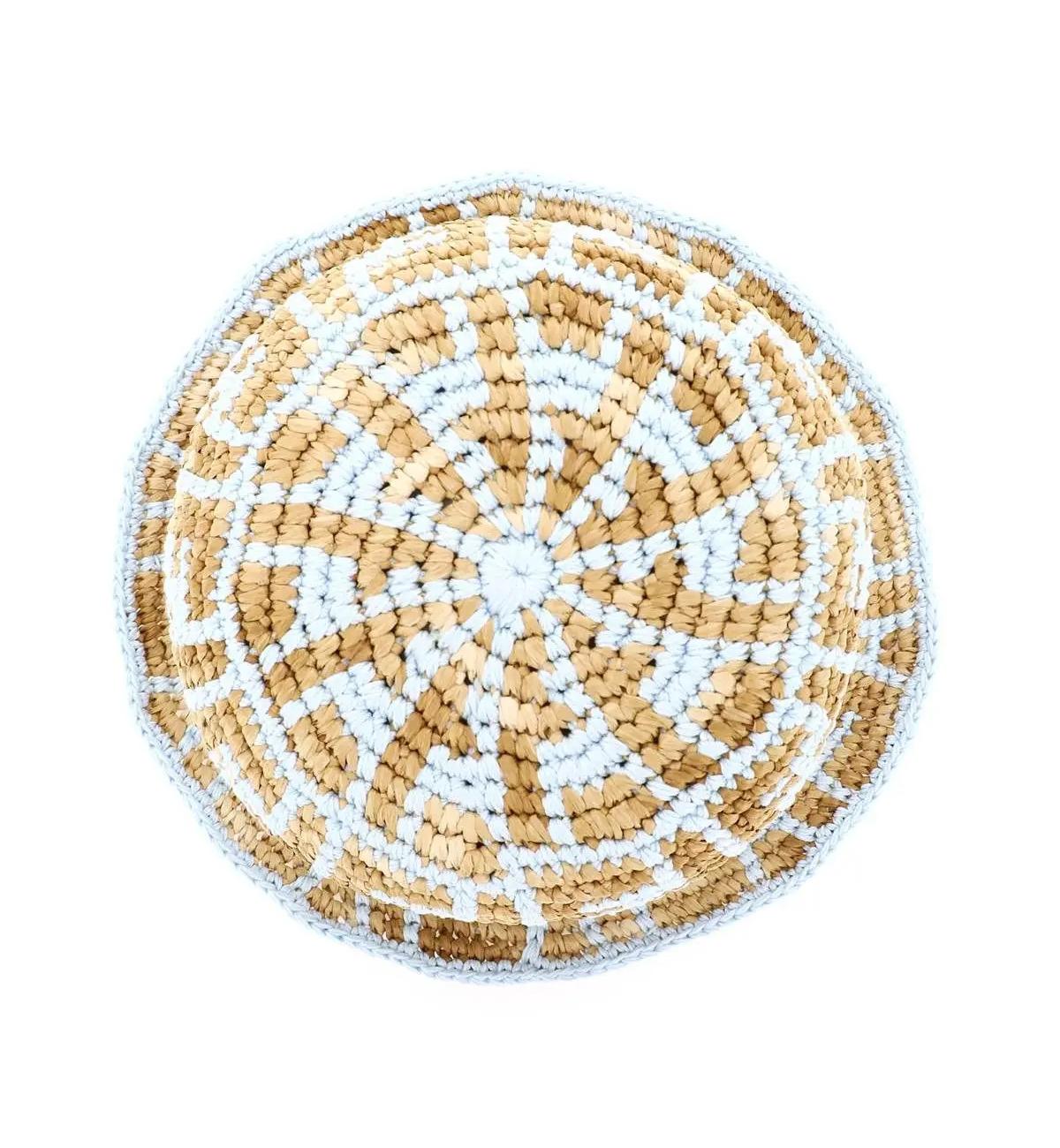 COTTON AND RAFFIA BUCKET HAT FENDI