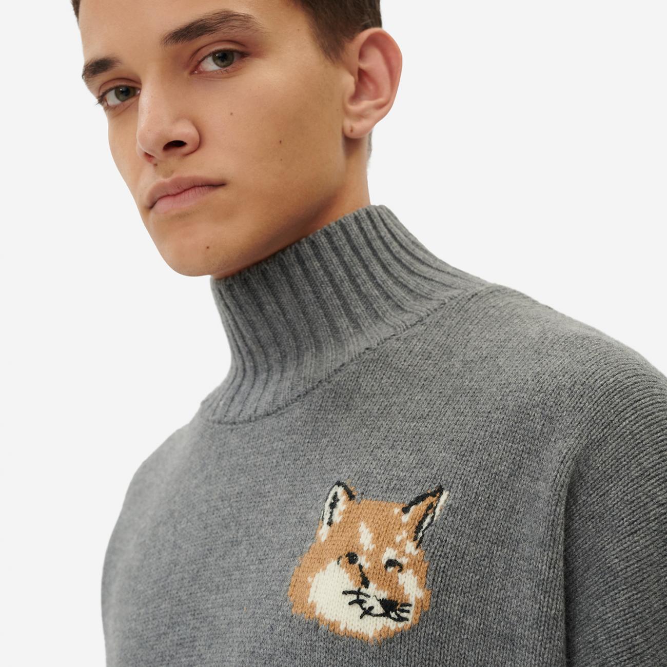 Fox Head Oversize High Neck Pullover