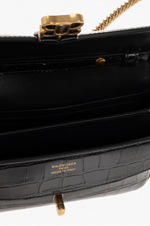 BALENCIAGA BLACK ‘LADY FLAP XS’ SHOULDER BAG