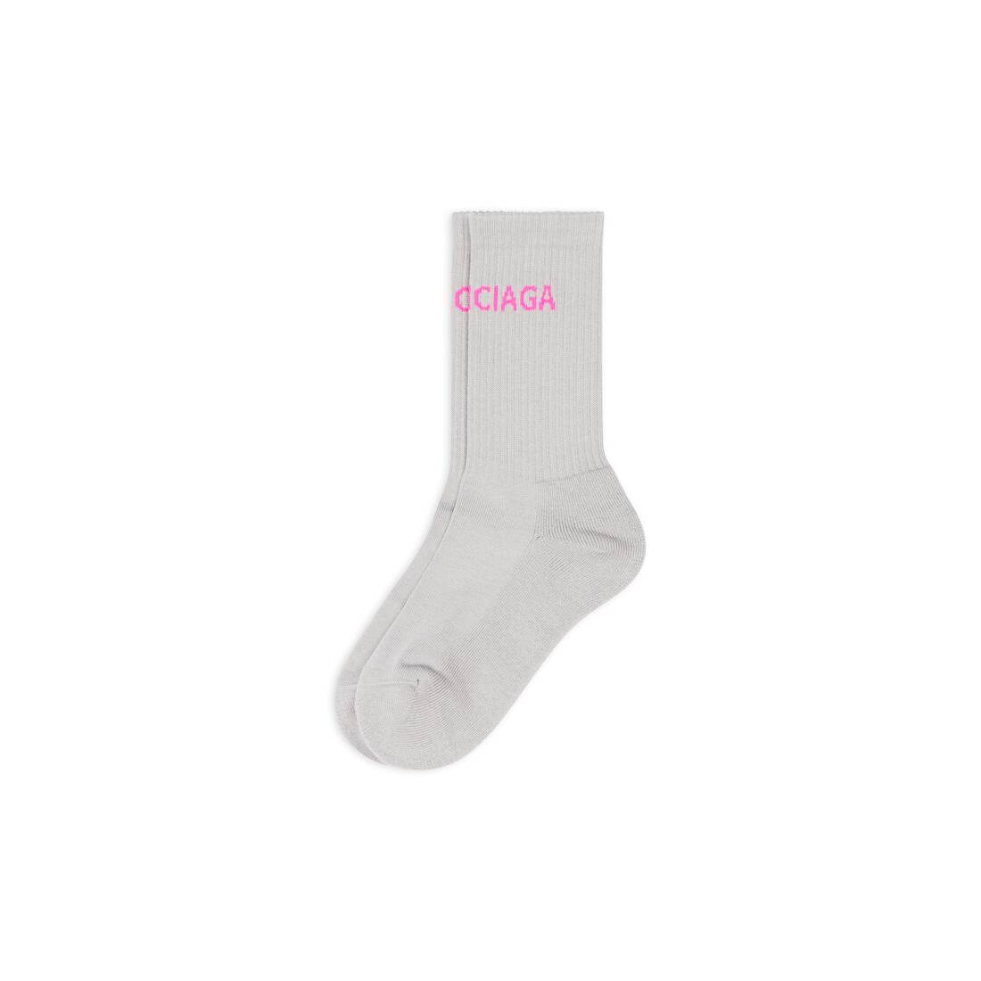 WOMEN'S BALENCIAGA TENNIS SOCKS IN GREY