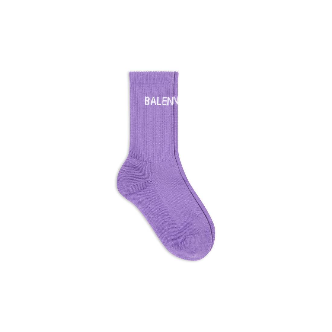 WOMEN'S BALENCIAGA TENNIS SOCKS IN PURPLE