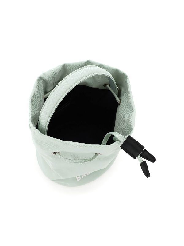 Logo Nylon Wheeled Bucket Bag XS