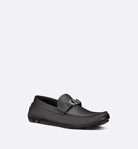 Dior Moccasin Grained Calfskin 'Black'