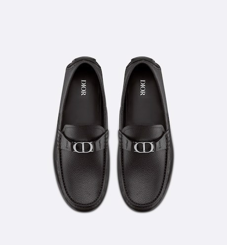 Dior Moccasin Grained Calfskin 'Black'