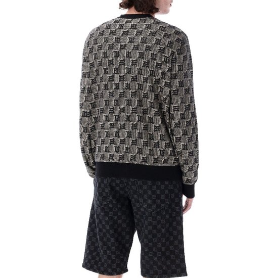 Misbehave knitted monogram cardigan