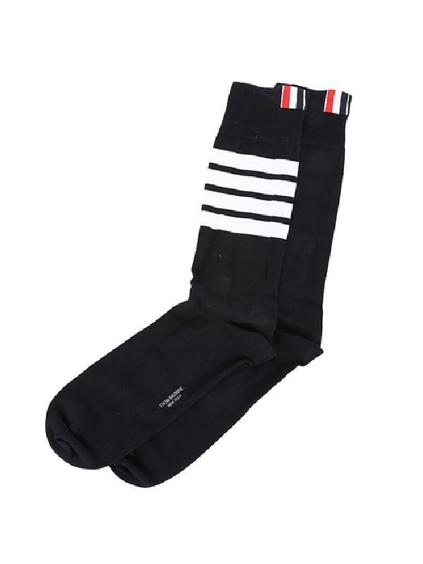 4 Bar Stripe Lightweight Mid Calf Socks 