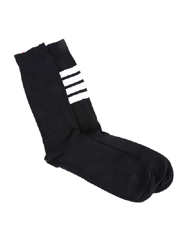 4 Bar Stripe Lightweight Mid Calf Socks 