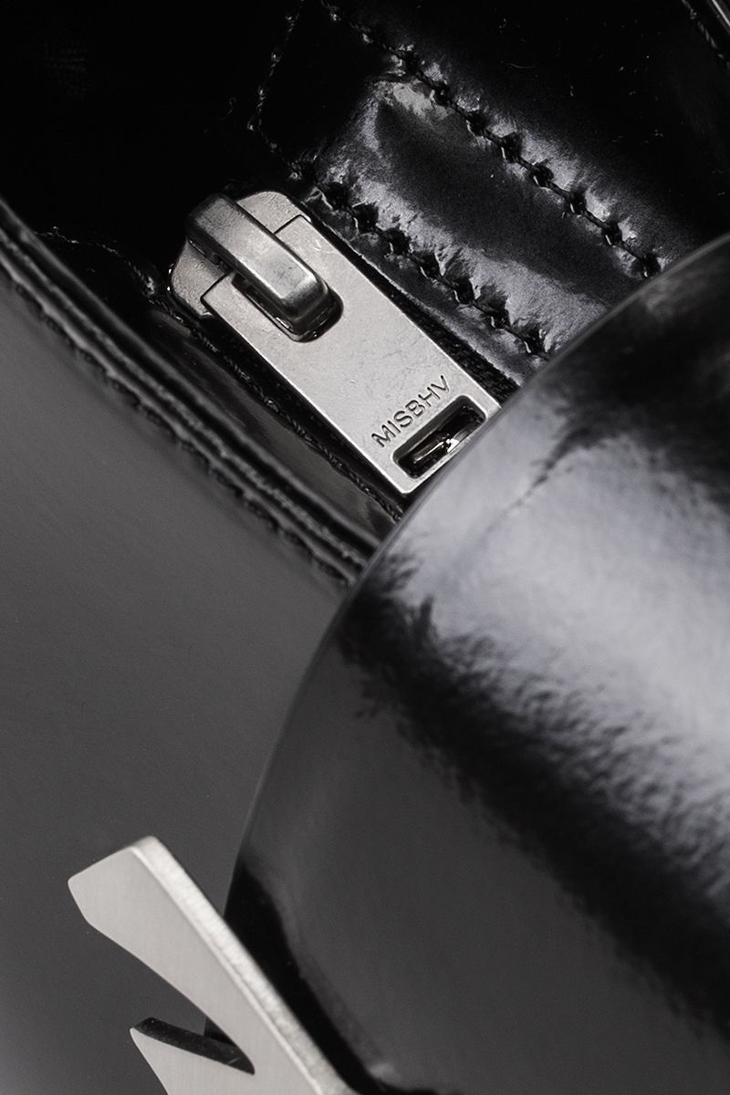 Leather Shoulder Bag Mini Black