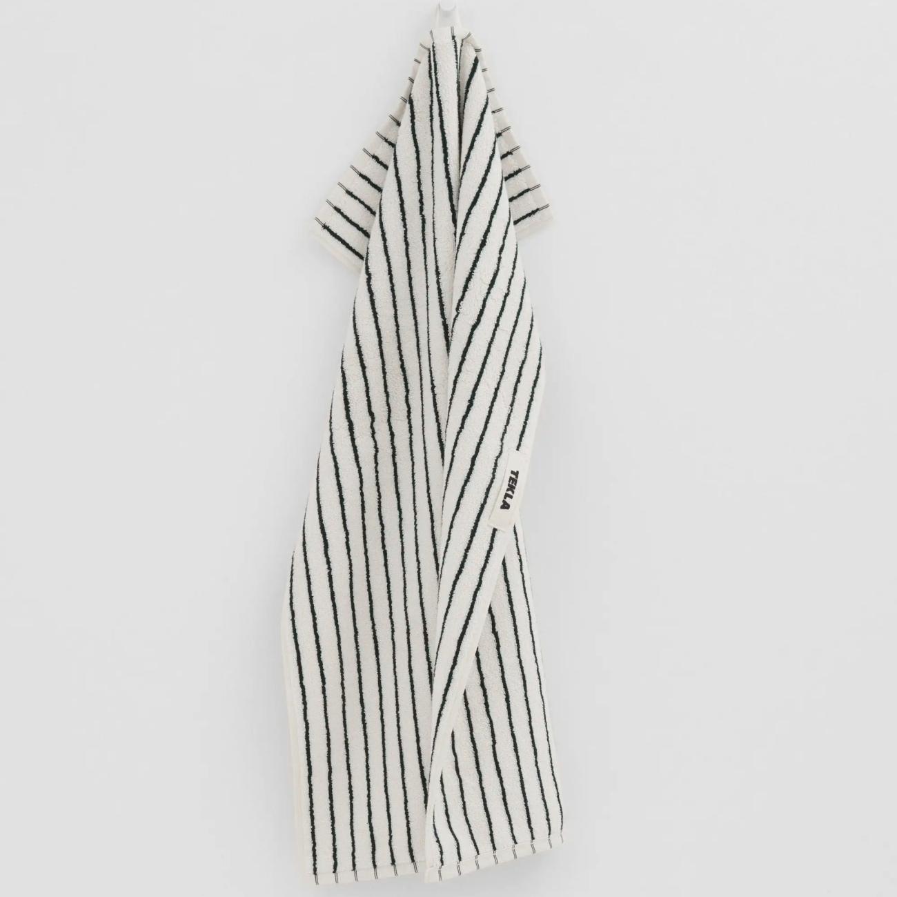 Racing Green Stripes hand towels