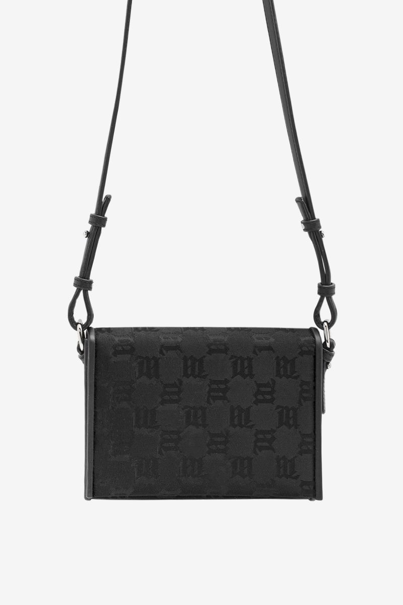 Jacquard Monogram Phone Pouch Black