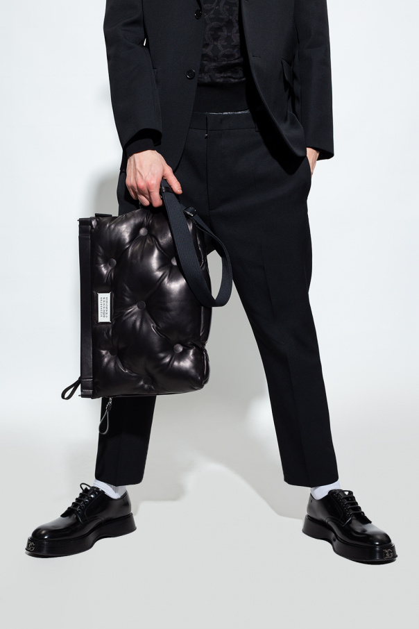 MAISON MARGIELA BLACK ’GLAM SLAM’ SHOULDER BAG