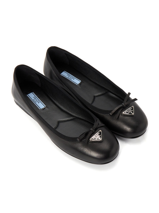 Triangle Logo Ballerina Women's Flat Shoes