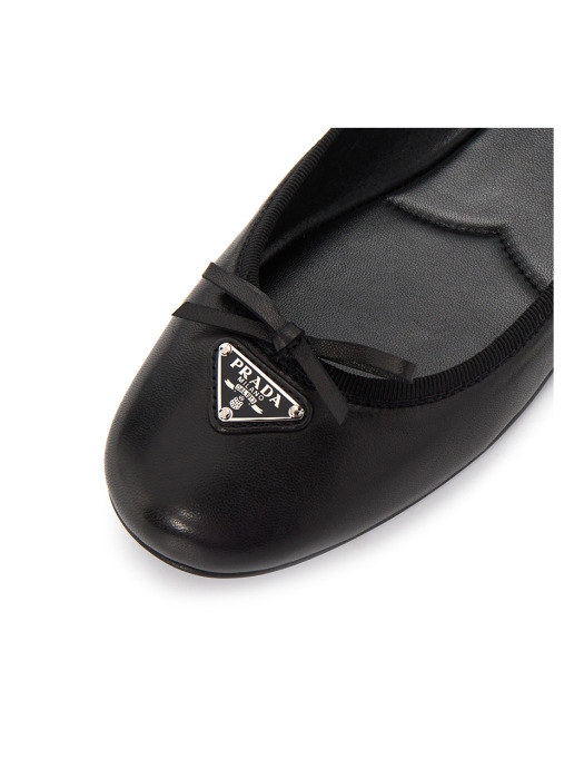 Triangle Logo Ballerina Women's Flat Shoes