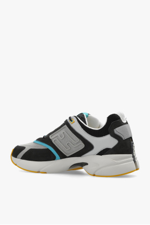 Faster Trainers Grey nubuck leather low-tops