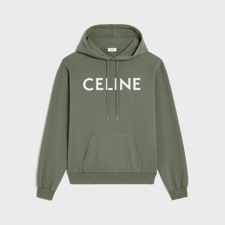 CELINE LOOSE HOODIE IN COTTON FLEECE
