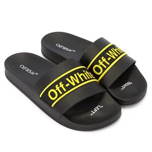  Off-White Industrial Belt Slider Slippers 'Black'