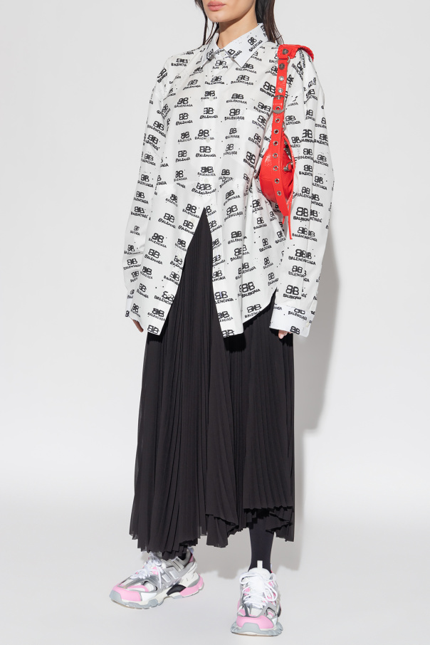 BALENCIAGA WHITE OVERSIZE SHIRT