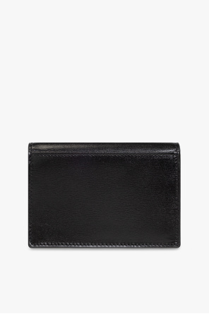 TINY CASSANDRE BUSINESS CARD CASE IN GLOSSY LEATHER
