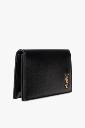 TINY CASSANDRE BUSINESS CARD CASE IN GLOSSY LEATHER
