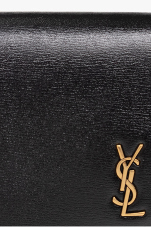 TINY CASSANDRE BUSINESS CARD CASE IN GLOSSY LEATHER