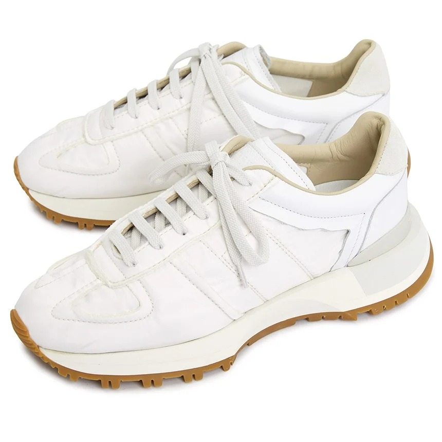 Maison Margiela Runner Retro Sneakers In White