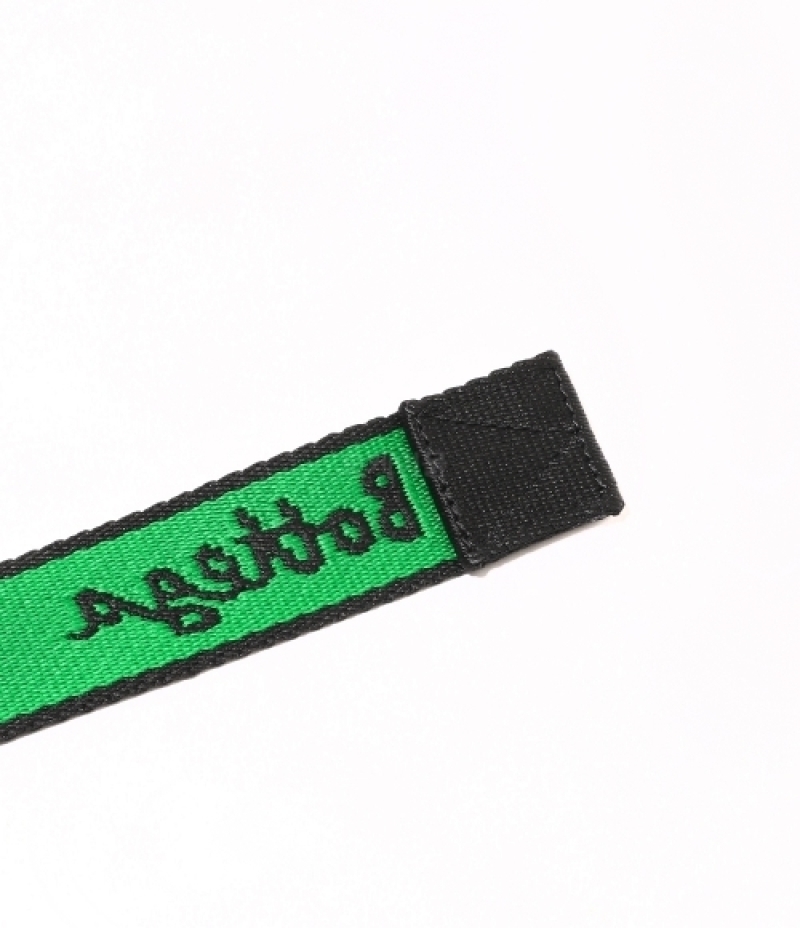 Reverse logo jacquard belt