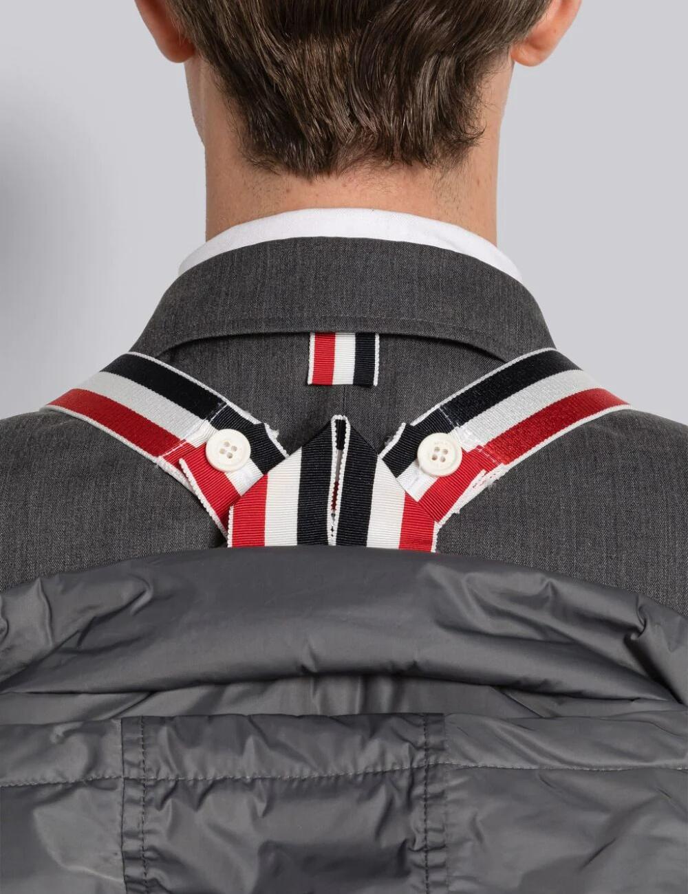 POLY TWILL 4-BAR DOWN FILL ZIP HOODIE JACKET