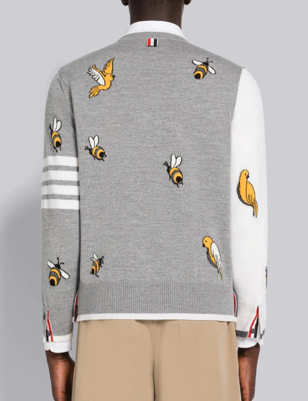 FUN-MIX BIRDS AND BEES CREW NECK PULLOVER