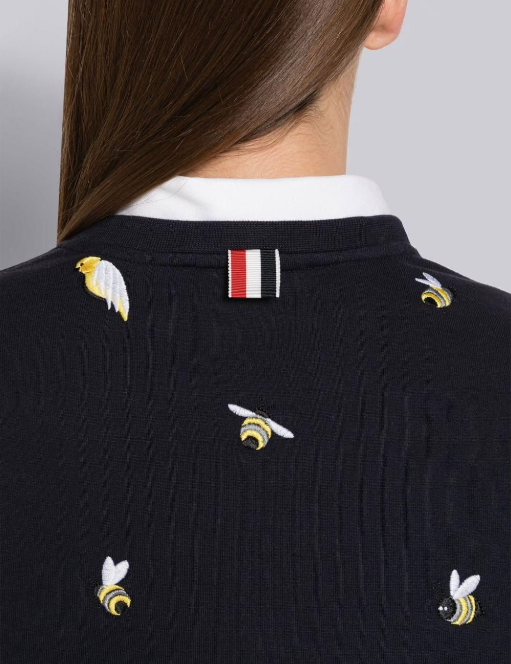 LOOPBACK BIRDS AND BEES SWEATSHIRT