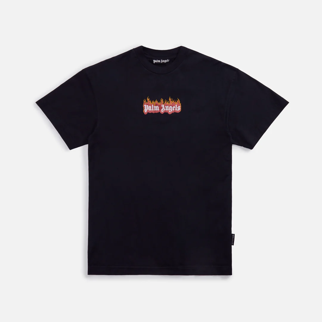 GARMENT DYE BURNING LOGO CLASSIC TEE 