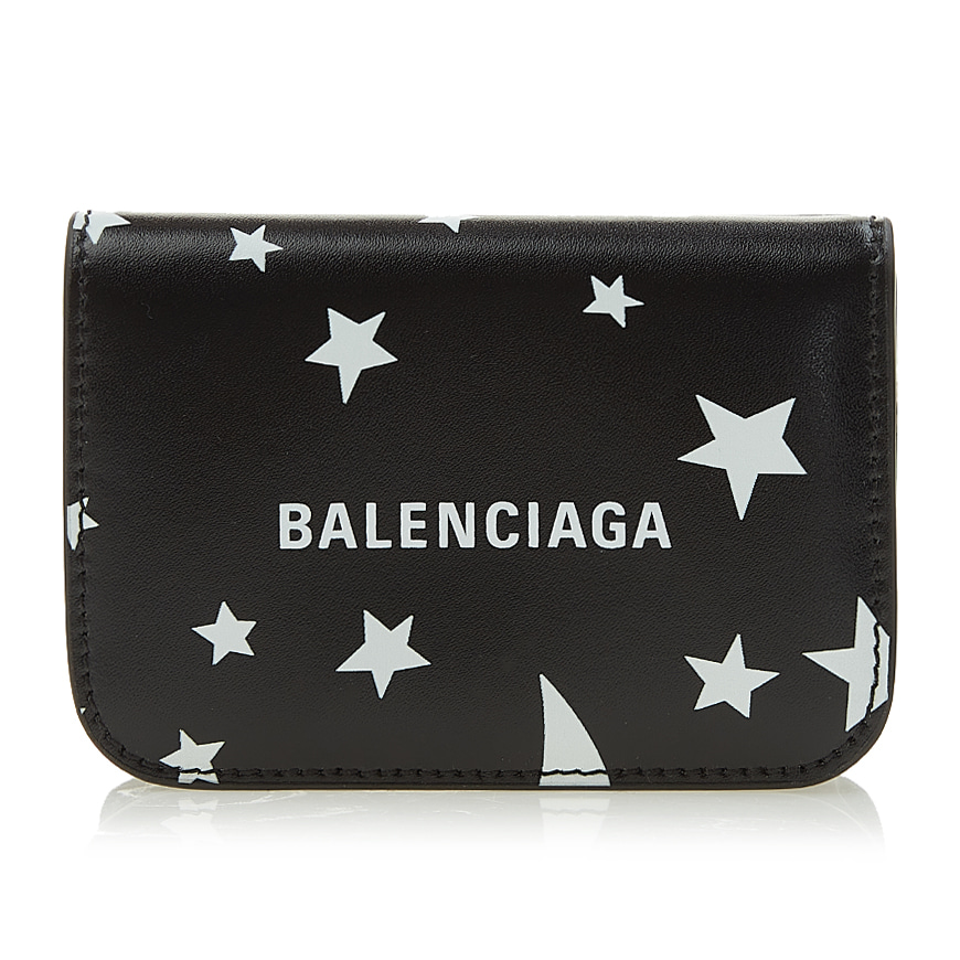 Balenciaga  LogoPrint TexturedLeather ZipAround Wallet  Men  Black  Balenciaga