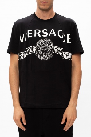 VERSACE BLACK LOGO T-SHIRT