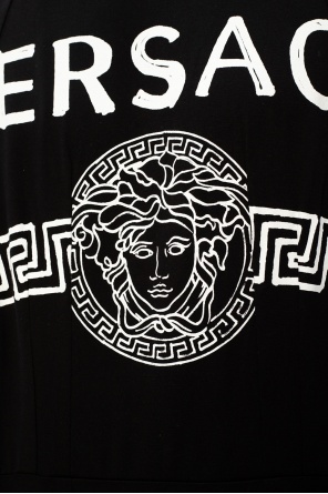 VERSACE BLACK LOGO T-SHIRT