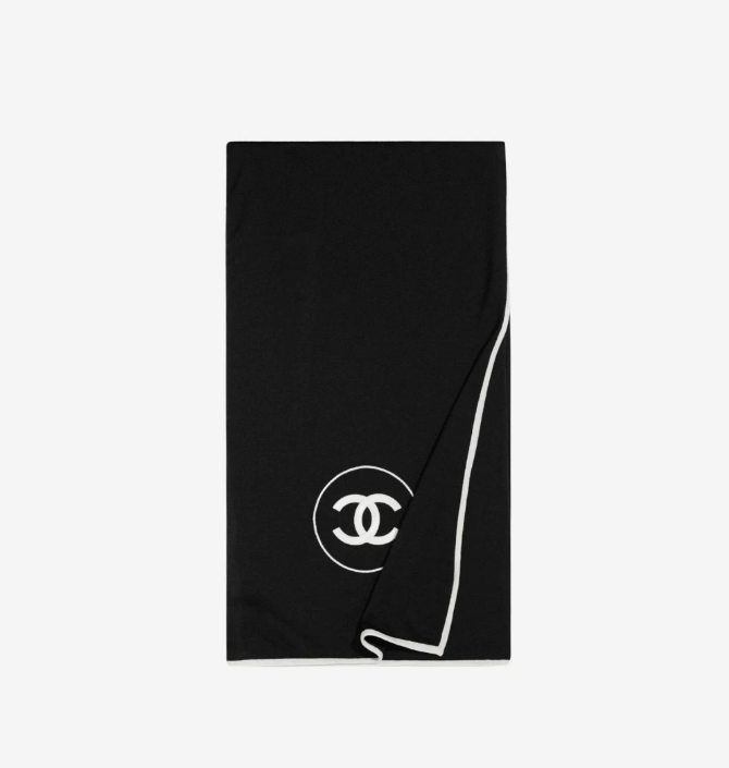 Chanel Scarf Cashmere Silk 