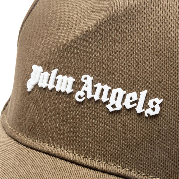  Palm Angels Logo Hat In Verde