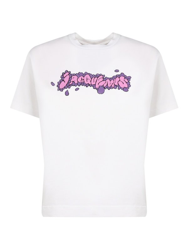 Balenciaga Womens Black Glossy Pink Logo Printed Tshirt Tee  eBay