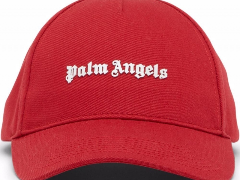 Palm Angels logo-print cotton cap