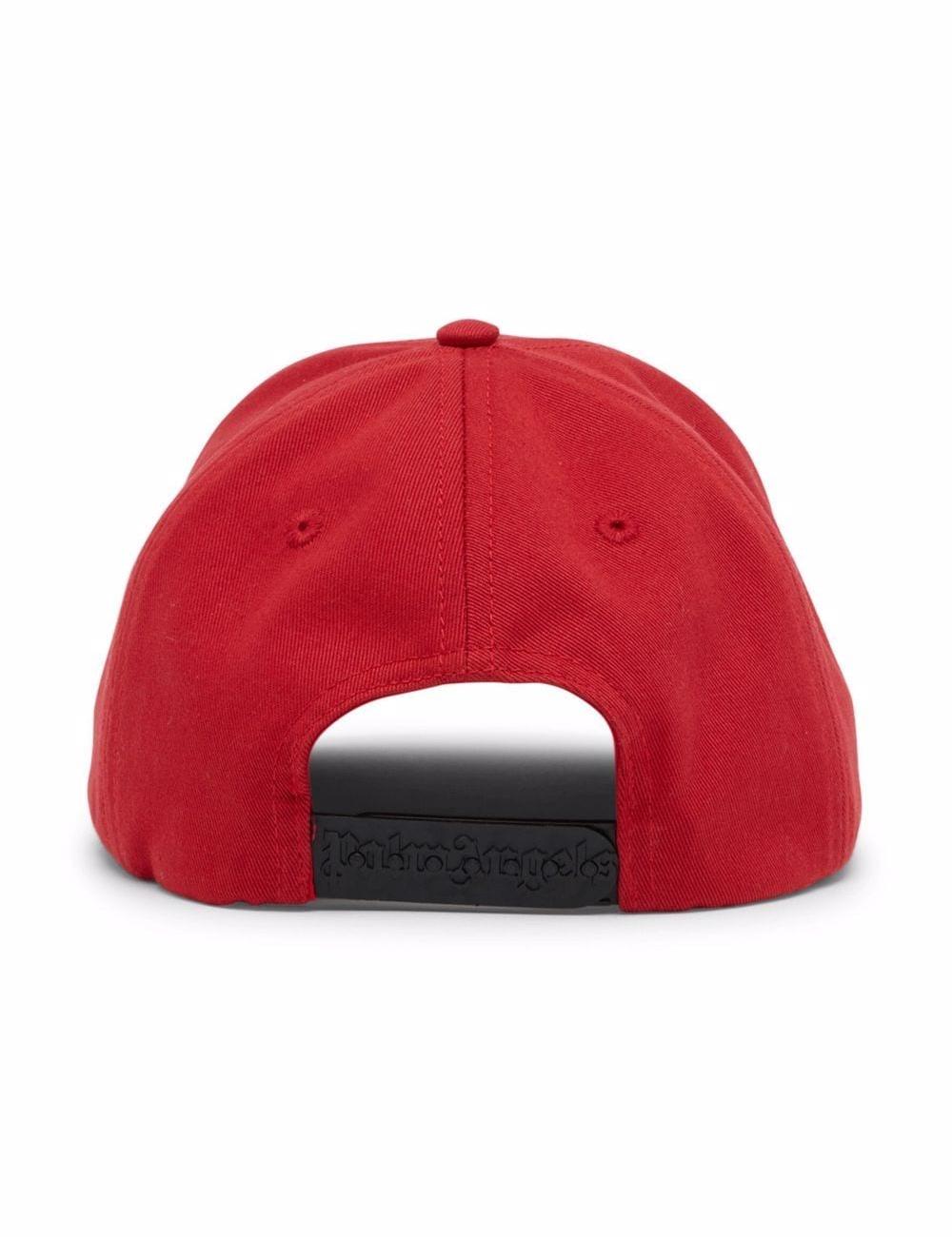 Palm Angels logo-print cotton cap