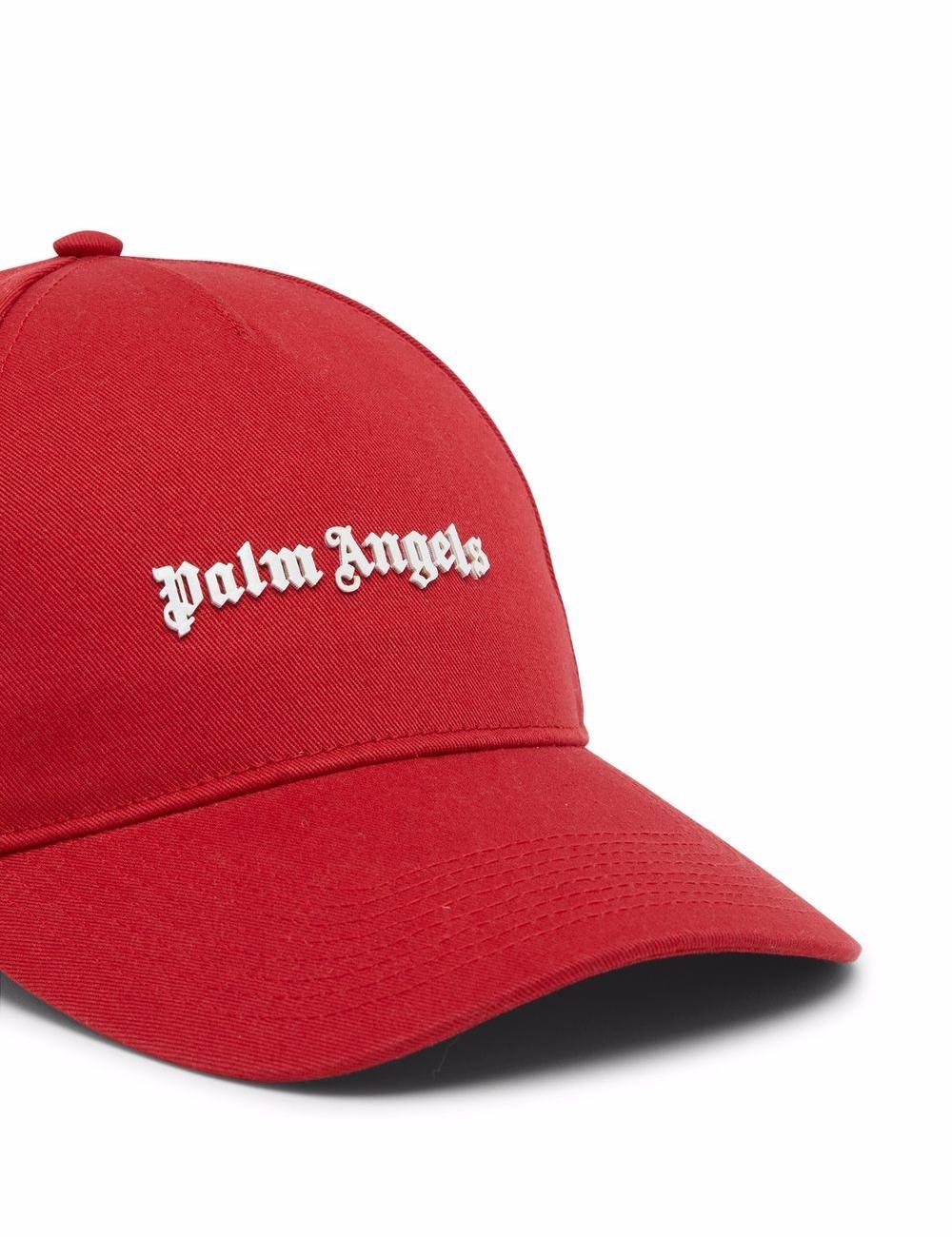 Palm Angels logo-print cotton cap