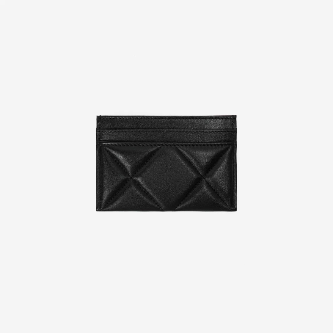 Chanel 19 Card Holder Lambskin & Gold Black
