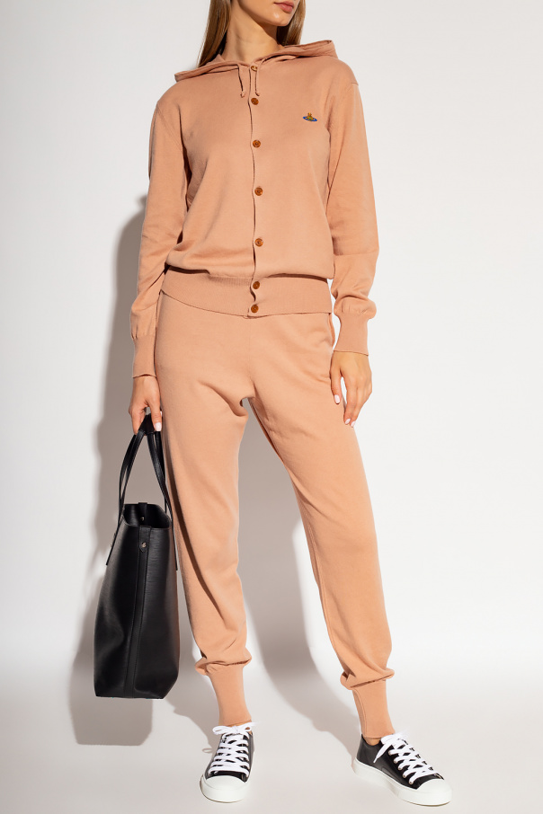 VIVIENNE WESTWOOD BEIGE CASHMERE BLEND TROUSERS